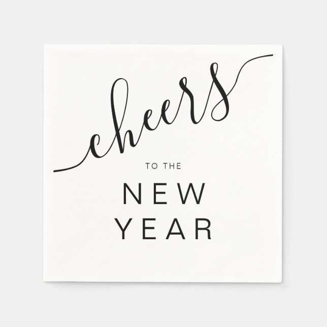Elegant New Year's Eve Party Napkin (Front)