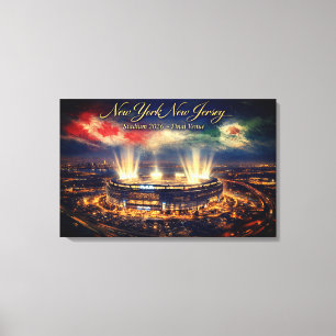 Elegant New York Stadium Host World Cup Canvas Print