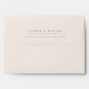 elegant newborn baby announcement custom address envelope