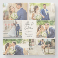 Elegant Newlywed Married Couple Photo Collage