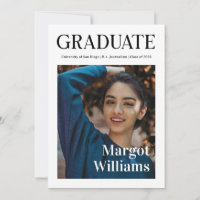 Elegant Newspaper Graduation Photo