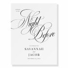 Elegant Night Before Script Rehearsal Welcome Sign