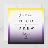 Elegant Nonbinary Pride Wedding