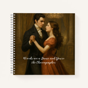 Elegant Notebook with Dancing Couple