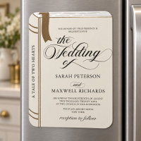 Elegant Novel Book Fairytale Wedding Invitation