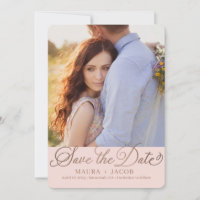 Elegant Nuptial Save The Date Card