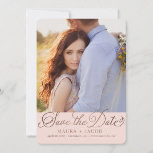 Elegant Nuptial Save The Date Card