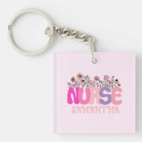Elegant "Nurse" Typography with Vibrant Floral