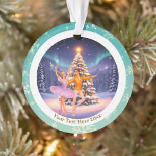 Elegant Nutcracker Ballet Christmas Ballerina Gift Ornament