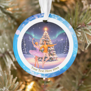 Elegant Nutcracker Ballet Christmas Ballerina Gift Ornament