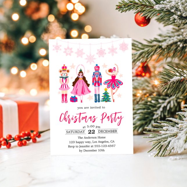 Elegant Nutcracker Ballet Christmas Party  Invitation (Creator Uploaded)