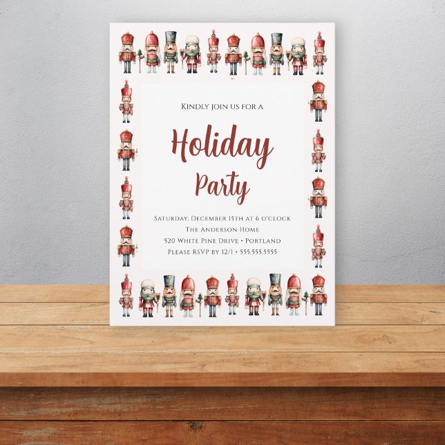 Elegant Nutcracker Christmas Holiday Party  Invitation (Creator Uploaded)