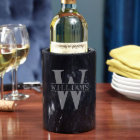 Elegant Oakmont Monogram Marble Wine Chiller