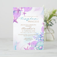 Elegant Ocean shells Beach 1st Birthday 