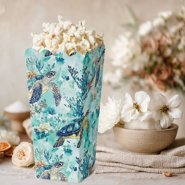 Elegant oceane blue toile favour box (Creator Uploaded)