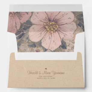 Elegant Old Fashioned Diamond Wedding Envelope