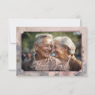 Elegant Old Fashioned Wedding Thank You Card