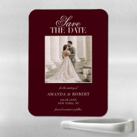 Elegant Old Money Photo Wedding Save the Date