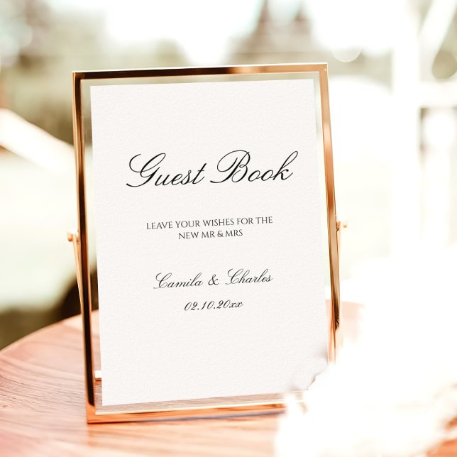 Elegant Old Money Wedding Guest Book  (Creator Uploaded)
