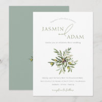 Elegant Olive Branch Mediterranean Wedding