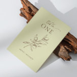 Elegant olive. Pastel Green Mist Italian wedding Table Number<br><div class="desc">Delicate pastel botanical Italian wedding Table Number with elegant olive branch in Green Mist colour. Suitable for mediterranean wedding.</div>