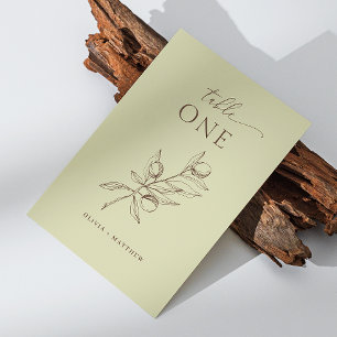 Elegant olive. Pastel Green Mist Italian wedding Table Number