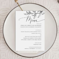 Elegant Olive Script Wedding | Italian Botanical