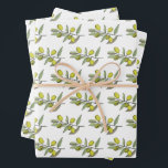 Elegant Olives Wrapping Paper Sheet<br><div class="desc">An original olives design,  ideal for the festive season or any occasion.</div>