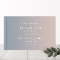 Elegant Ombre Dusty Blue & Light Pink Wedding