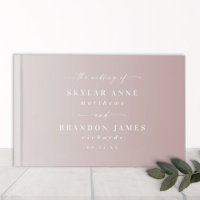 Elegant Ombre Dusty Mauve & Off-White Wedding