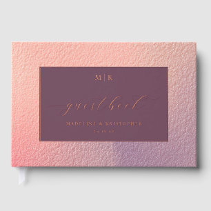 Elegant Ombre Guest Book Cover