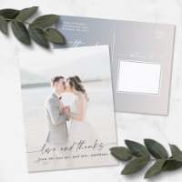 Elegant Ombre Off-White Wedding Photo Overlay