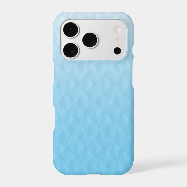 Elegant Ombre Sky Blue Geometric Design (Back)