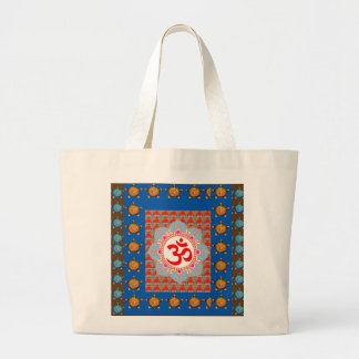 Elegant OmMANTRA Mantra: Yoga Meditation Healing A Large Tote Bag