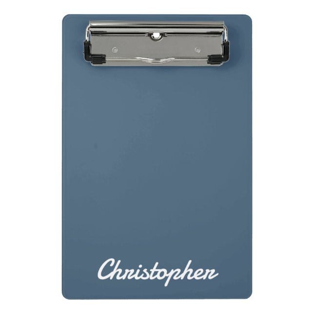 Elegant One Colour Minimalist Design Mini Clipboard (Front)
