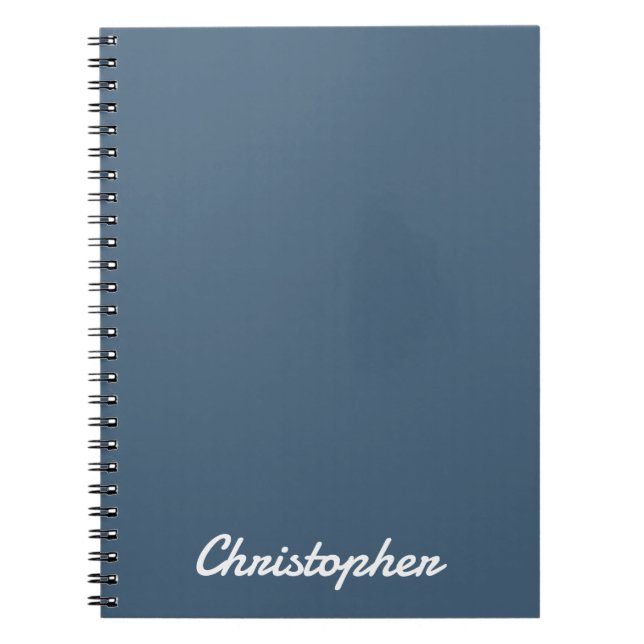 Elegant One Colour Minimalist Design Notebook (Front)