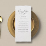 Elegant One Day Away Wedding Rehearsal Dinner Menu<br><div class="desc">Elegant One Day Away Wedding Rehearsal Dinner Menu</div>