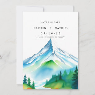Elegant Online Mountain  Save The Date