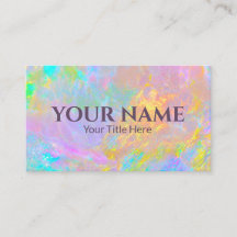 Elegant Opal Iridescent Beauty Salon