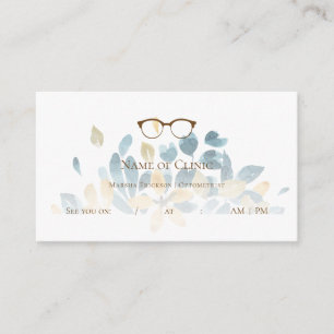 Elegant Optometrist Floral Eyeglasses Appointment