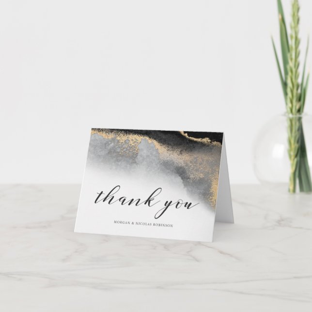 Elegant Opulence Thank You with Your Name(s) (Front)