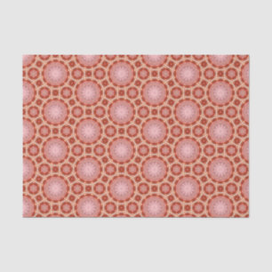 Elegant Orange and Pink Modern Geometric Pattern  Tissue Paper