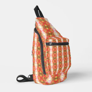 Elegant Orange Art Neuvau. Elegant Style var4 Sling Bag