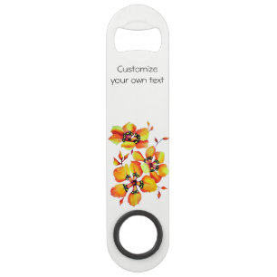 Elegant Orange Flowers - Customise your Own