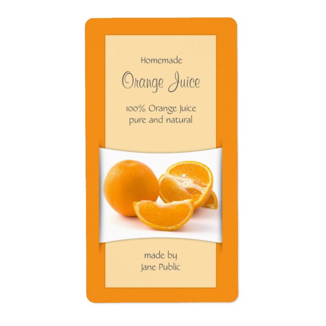 Elegant Orange Juice Jam Marmalade (Front)