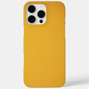 Elegant Orange leather iPhone 16 Pro Max Case