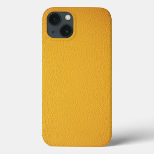 Elegant Orange leather iPhone 13 Case