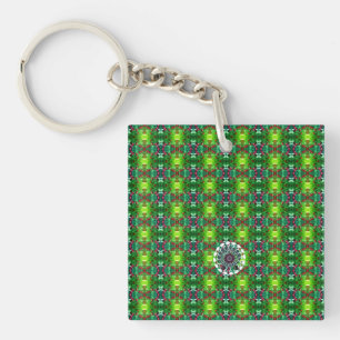 Elegant Orange Logo Art Neuvau. Elegant Style var1 Key Ring