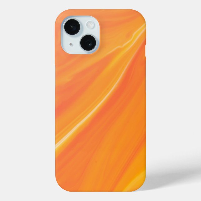  Elegant Orange Marble  Case-Mate iPhone Case (Back)