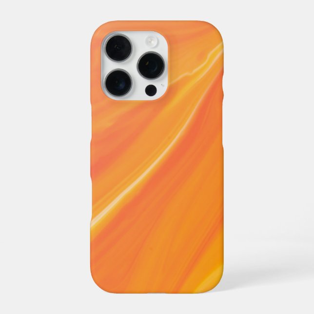  Elegant Orange Marble  iPhone Case (Back)